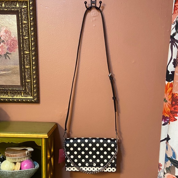 Kate Spade Black and White Polka Dot Crossbody Bag - Picture 8 of 14
